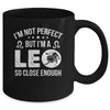 I'm Not Perfect But I'm A Leo Funny Horoscope Zodiac Sign Mug | teecentury