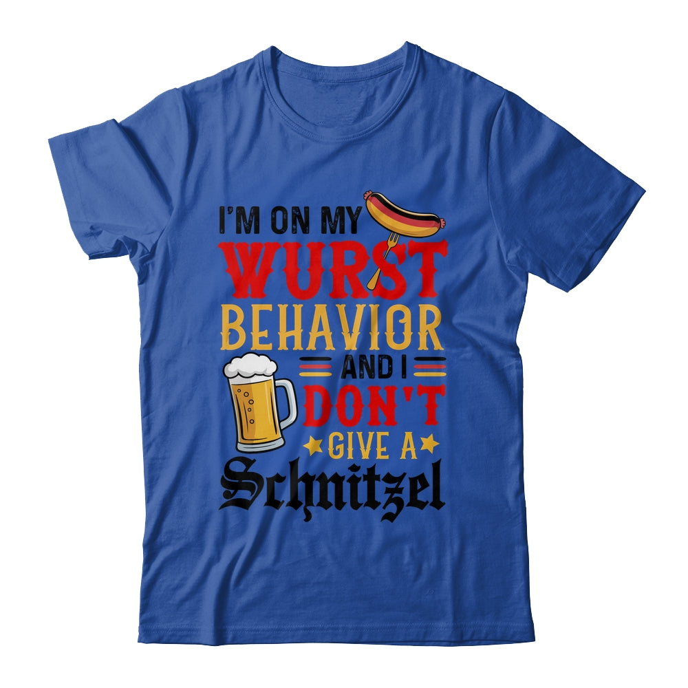 I'm On My Wurst Behavior I Dont Give A Schnitzel Oktoberfest Shirt & Tank Top | teecentury