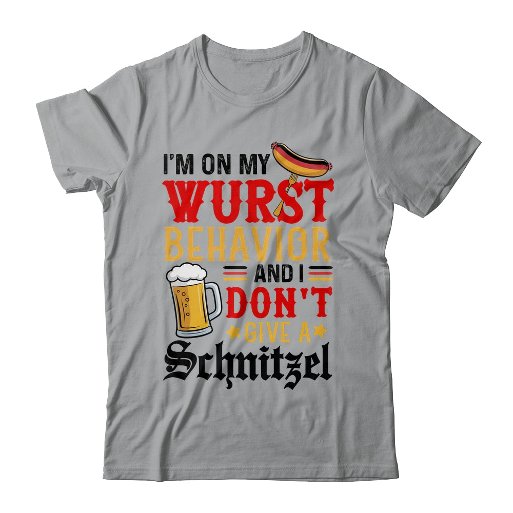 I'm On My Wurst Behavior I Dont Give A Schnitzel Oktoberfest Shirt & Tank Top | teecentury