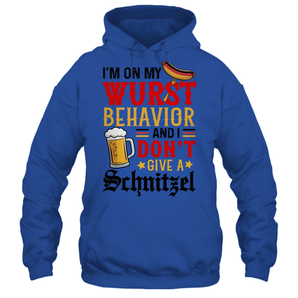 I'm On My Wurst Behavior I Dont Give A Schnitzel Oktoberfest Shirt & Tank Top | teecentury