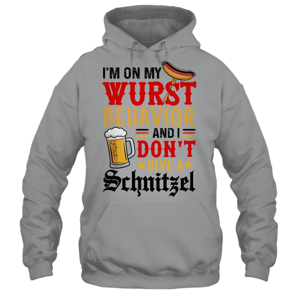 I'm On My Wurst Behavior I Dont Give A Schnitzel Oktoberfest Shirt & Tank Top | teecentury