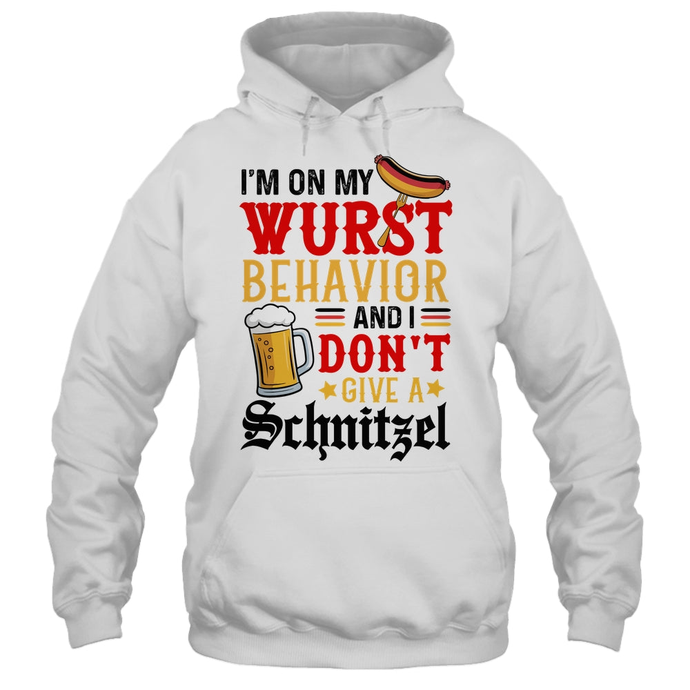 I'm On My Wurst Behavior I Dont Give A Schnitzel Oktoberfest Shirt & Tank Top | teecentury