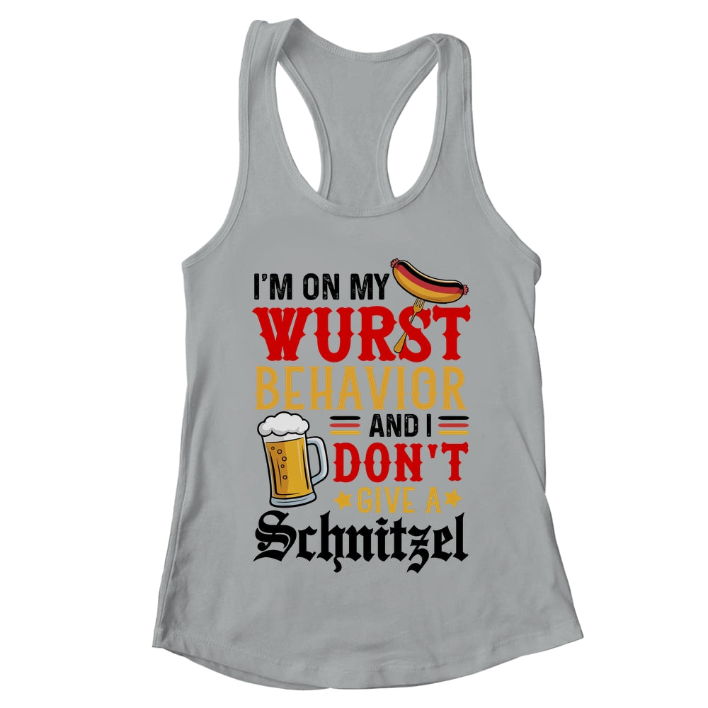 I'm On My Wurst Behavior I Dont Give A Schnitzel Oktoberfest Shirt & Tank Top | teecentury