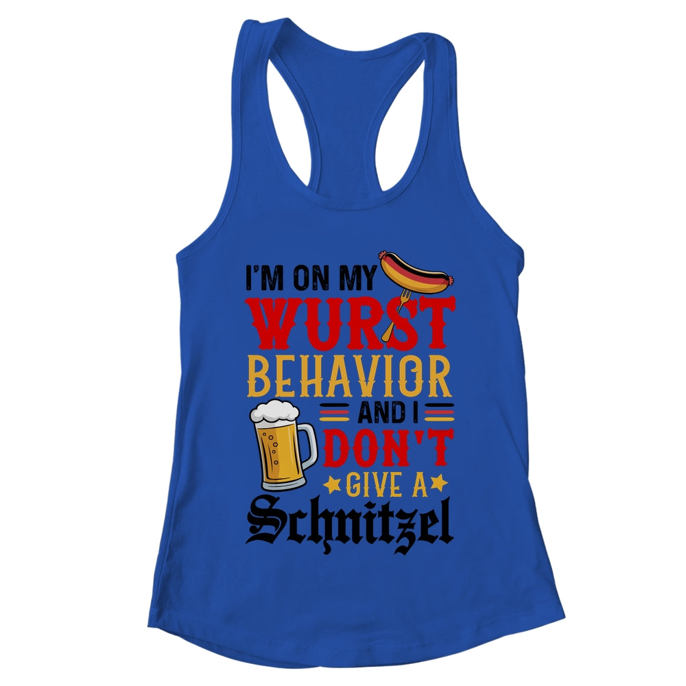 I'm On My Wurst Behavior I Dont Give A Schnitzel Oktoberfest Shirt & Tank Top | teecentury