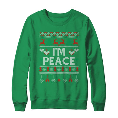 I'm Peace I Come In Peace Matching Ugly Christmas Shirt & Sweatshirt | teecentury