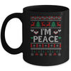 I'm Peace I Come In Peace Matching Ugly Christmas Mug | teecentury