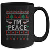 I'm Peace I Come In Peace Matching Ugly Christmas Mug | teecentury