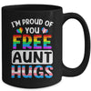 I'm Proud Of You Free Aunt Hugs LGBT LGBTQ Gay Pride Mug | teecentury