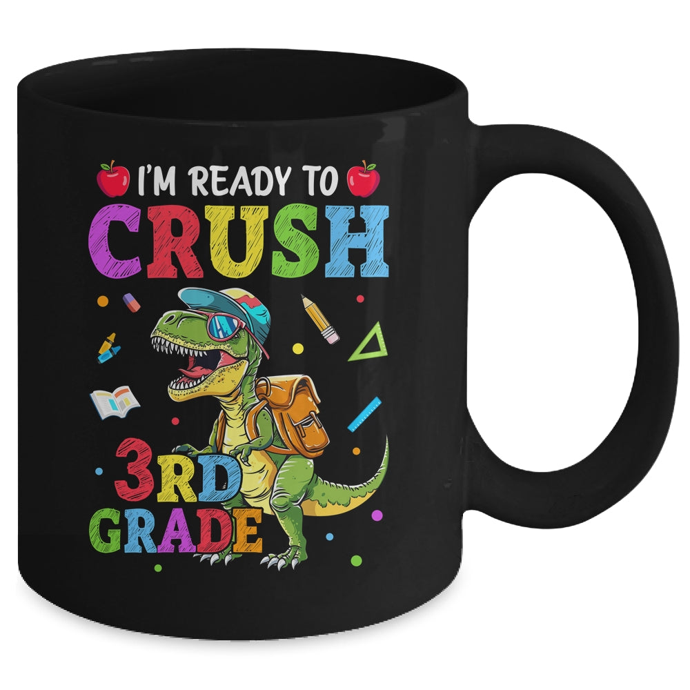 I'm Ready To Crush 3rd Grade Dinosaur Back To School Boy Kid Mug | teecentury