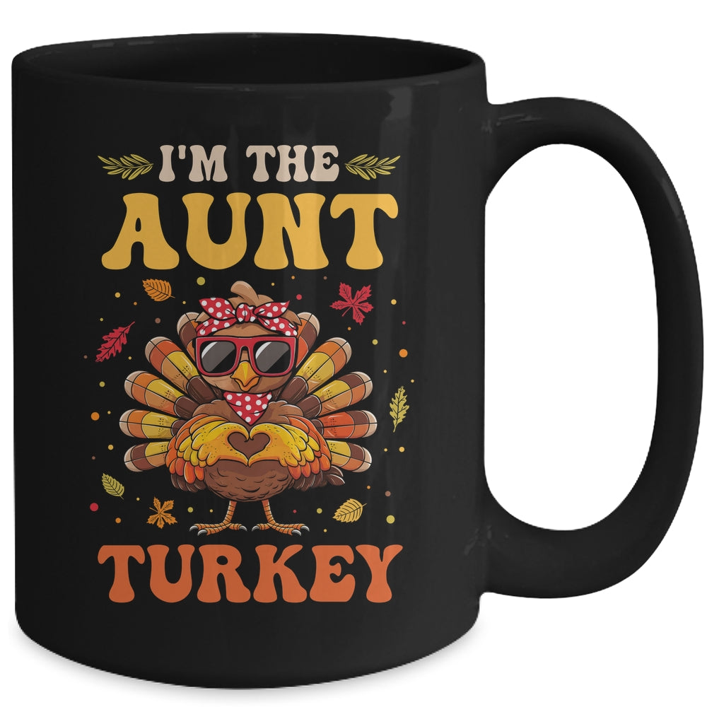 I'm The Aunt Turkey Matching Family Thanksgiving Costume Mug | teecentury