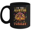 I'm The Auntie Turkey Matching Family Thanksgiving Costume Mug | teecentury