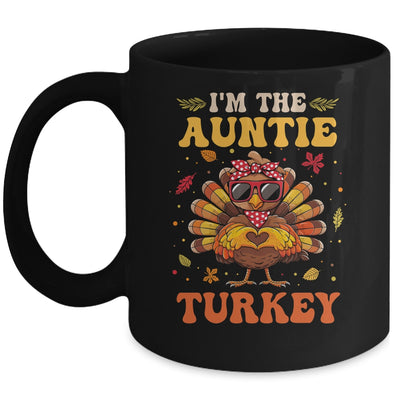 I'm The Auntie Turkey Matching Family Thanksgiving Costume Mug | teecentury