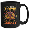 I'm The Auntie Turkey Matching Family Thanksgiving Costume Mug | teecentury