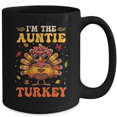 I'm The Auntie Turkey Matching Family Thanksgiving Costume Mug | teecentury