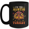 I'm The Auntie Turkey Matching Family Thanksgiving Costume Mug | teecentury