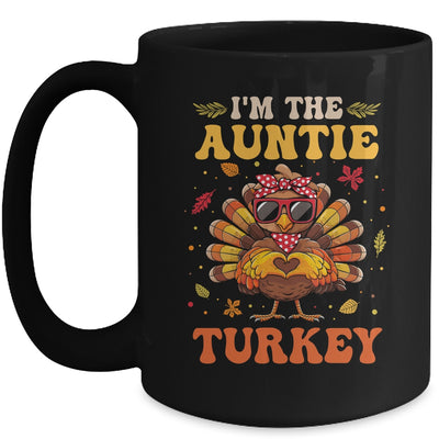 I'm The Auntie Turkey Matching Family Thanksgiving Costume Mug | teecentury