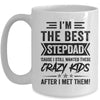 I'm The Best Stepdad Funny Father's Day From Crazy Kids Mug | teecentury