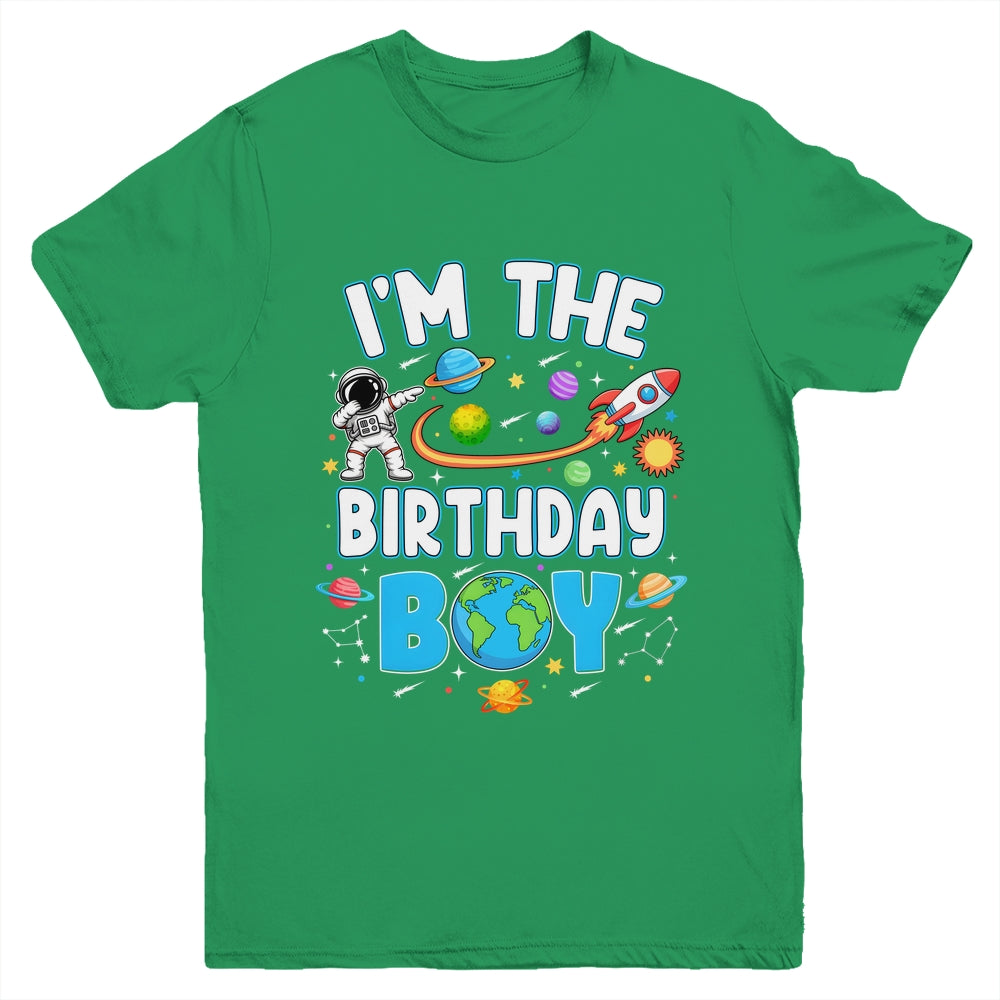 I'm The Birthday Boy Astronaut Family Space Planets Youth Shirt | teecentury