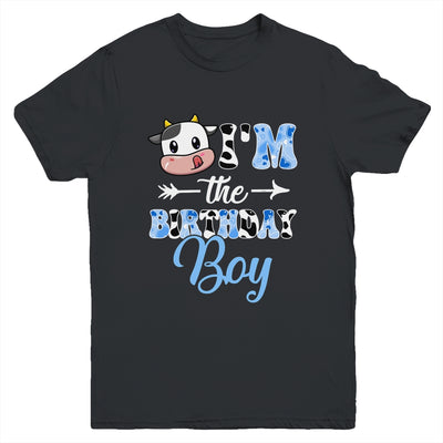 I'm The Birthday Boy Farm Cow 1St Birthday Boy Youth Shirt | teecentury