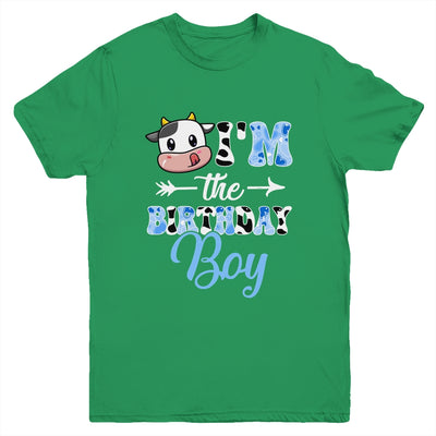 I'm The Birthday Boy Farm Cow 1St Birthday Boy Youth Shirt | teecentury