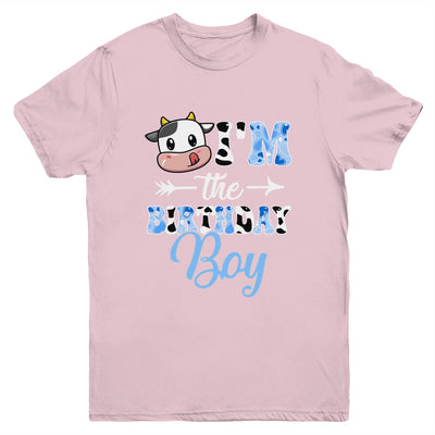 I'm The Birthday Boy Farm Cow 1St Birthday Boy Youth Shirt | teecentury