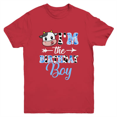 I'm The Birthday Boy Farm Cow 1St Birthday Boy Youth Shirt | teecentury