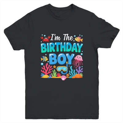 I'm The Birthday Boy Kids Sea Animals Ocean Aquarium Youth Shirt | teecentury