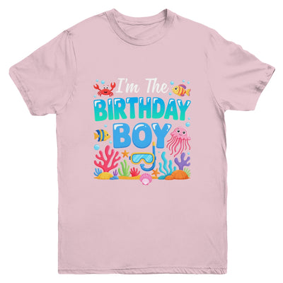I'm The Birthday Boy Kids Sea Animals Ocean Aquarium Youth Shirt | teecentury