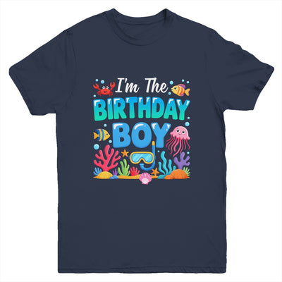 I'm The Birthday Boy Kids Sea Animals Ocean Aquarium Youth Shirt | teecentury