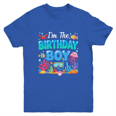 I'm The Birthday Boy Kids Sea Animals Ocean Aquarium Youth Shirt | teecentury