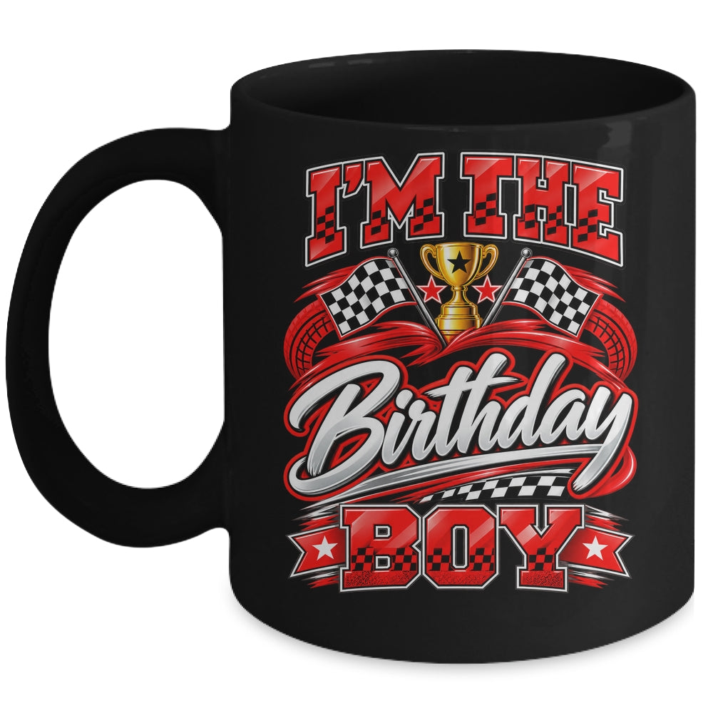 I'm The Birthday Boy Race Car Family Pit Crew Kids Mug | teecentury