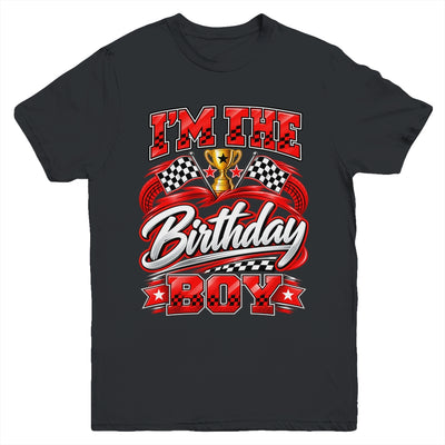 I'm The Birthday Boy Race Car Family Pit Crew Kids Youth Shirt | teecentury