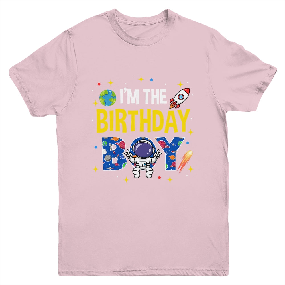 I'm The Birthday Boy Space Astronaut Family Birthday Youth Shirt | teecentury
