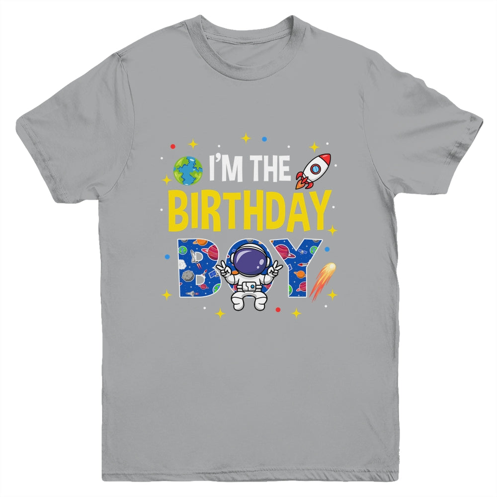 I'm The Birthday Boy Space Astronaut Family Birthday Youth Shirt | teecentury