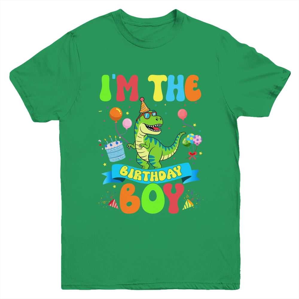 I'm The Birthday Boy TRex Dinosaur Birthday Family Youth Shirt | teecentury
