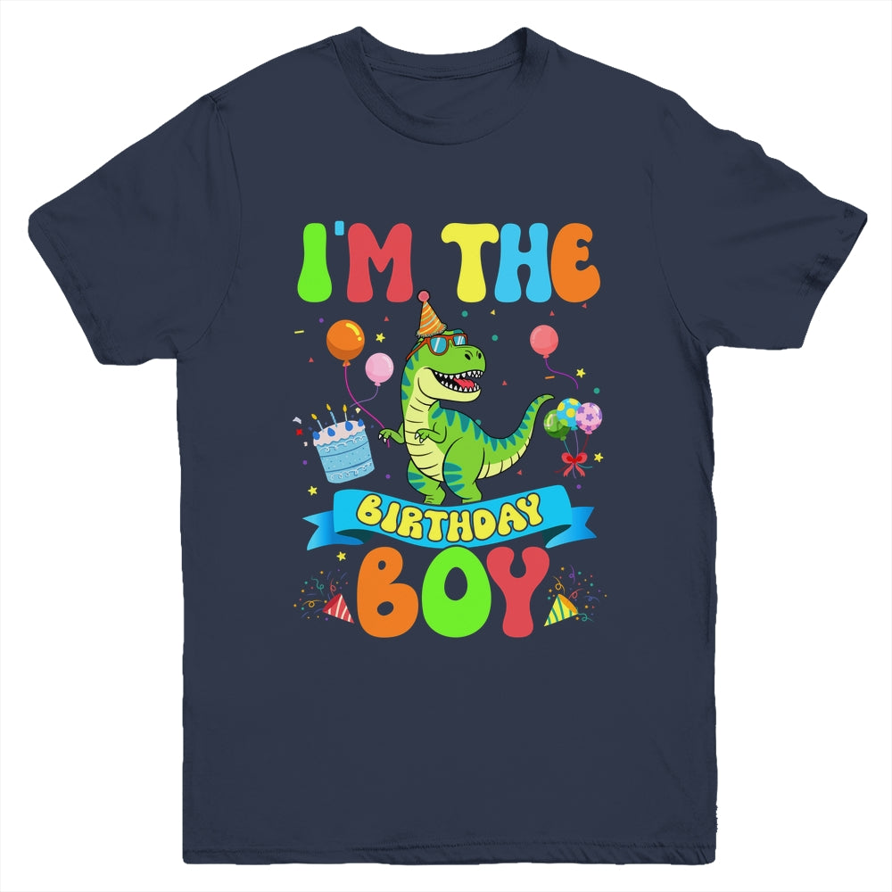 I'm The Birthday Boy TRex Dinosaur Birthday Family Youth Shirt | teecentury