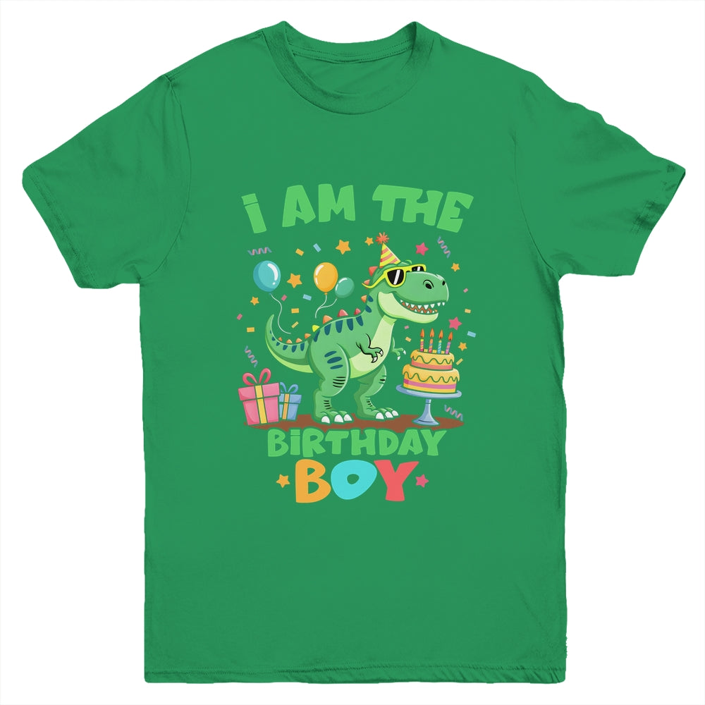 I'm The Birthday Boy T Rex Dinosaur Family Party Boys Youth Shirt | teecentury