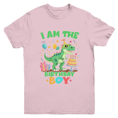 I'm The Birthday Boy T Rex Dinosaur Family Party Boys Youth Shirt | teecentury