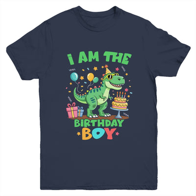 I'm The Birthday Boy T Rex Dinosaur Family Party Boys Youth Shirt | teecentury