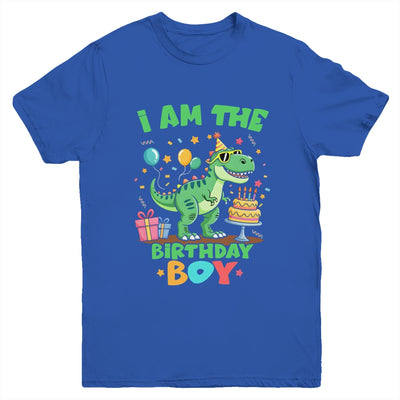 I'm The Birthday Boy T Rex Dinosaur Family Party Boys Youth Shirt | teecentury
