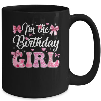 I'm The Birthday Girl 1st Birthday Family Pink Coquette Bow Mug | teecentury