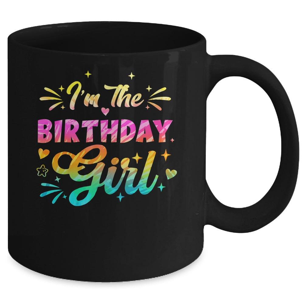 I'm The Birthday Girl Bday Tie Dye 1st Birthday Family Mug | teecentury