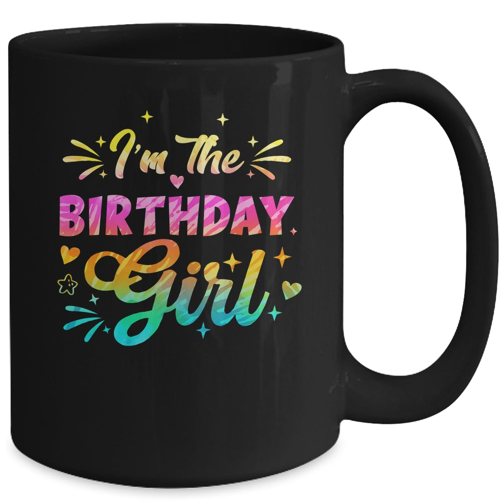 I'm The Birthday Girl Bday Tie Dye 1st Birthday Family Mug | teecentury