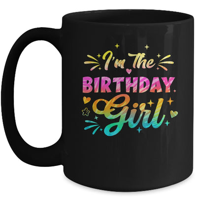 I'm The Birthday Girl Bday Tie Dye 1st Birthday Family Mug | teecentury