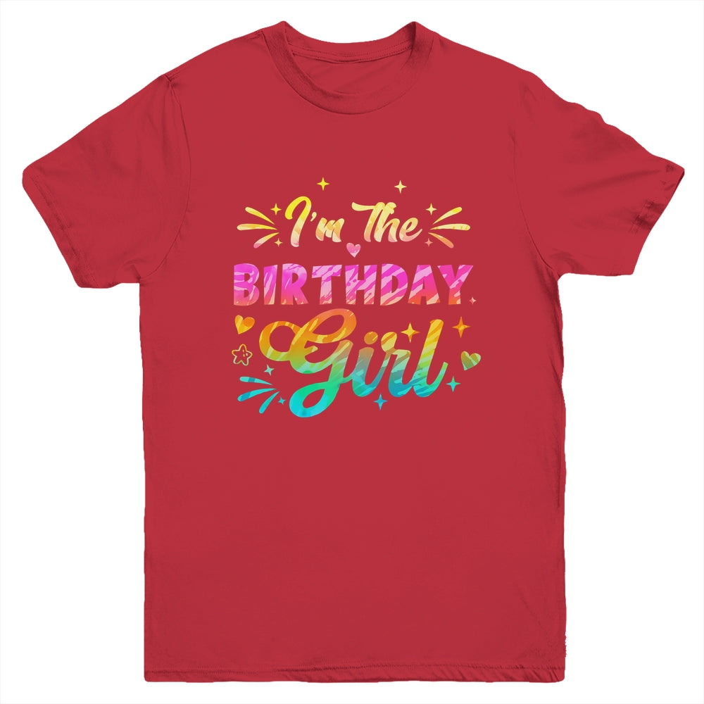 I'm The Birthday Girl Bday Tie Dye 1st Birthday Family Youth Shirt | teecentury