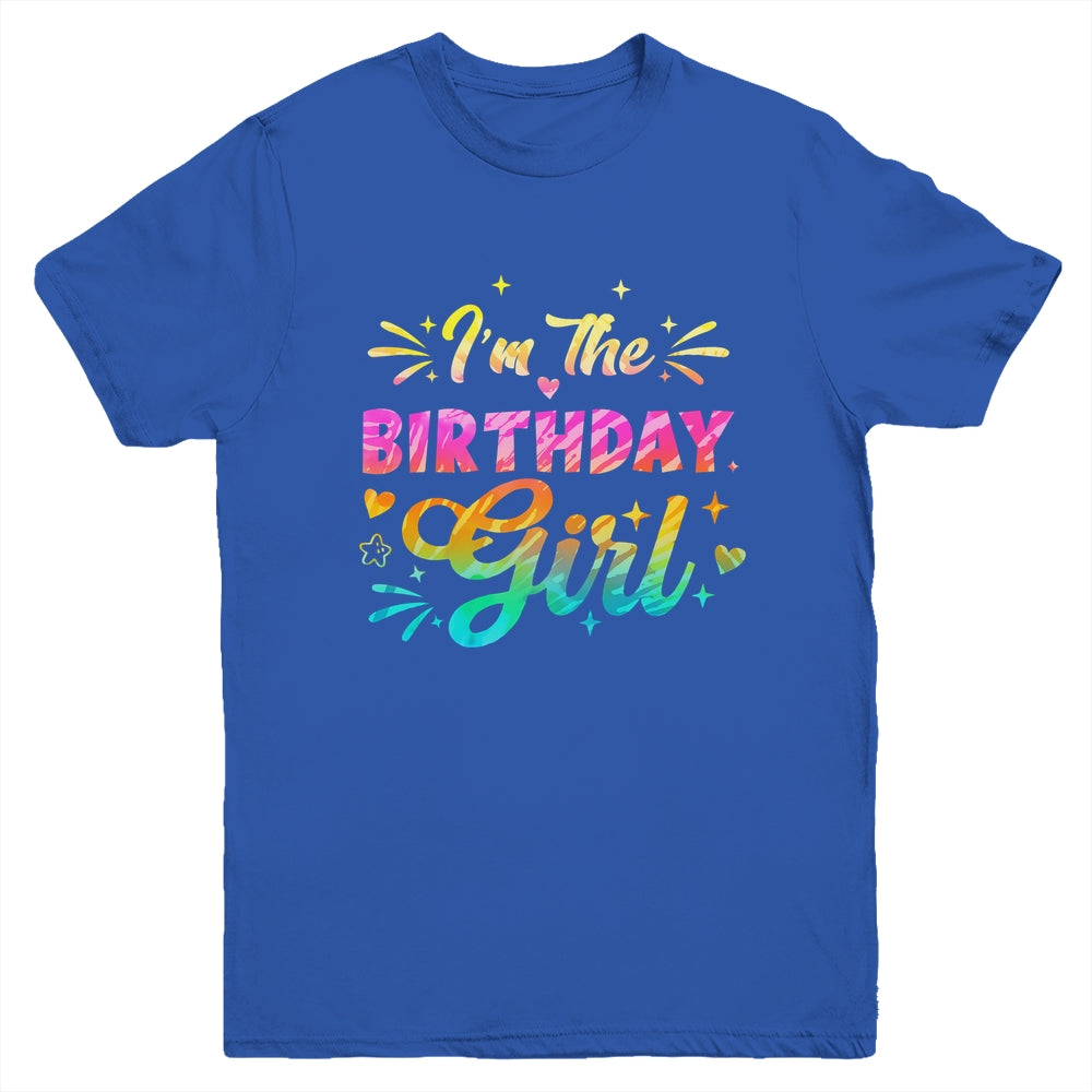 I'm The Birthday Girl Bday Tie Dye 1st Birthday Family Youth Shirt | teecentury