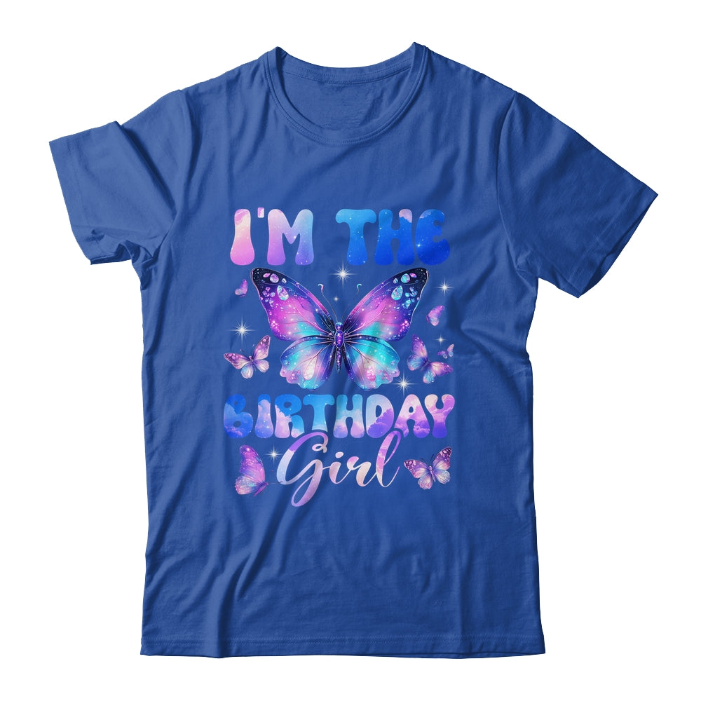 I'm The Birthday Girl Butterfly Kids Family Matching Shirt & Hoodie | teecentury