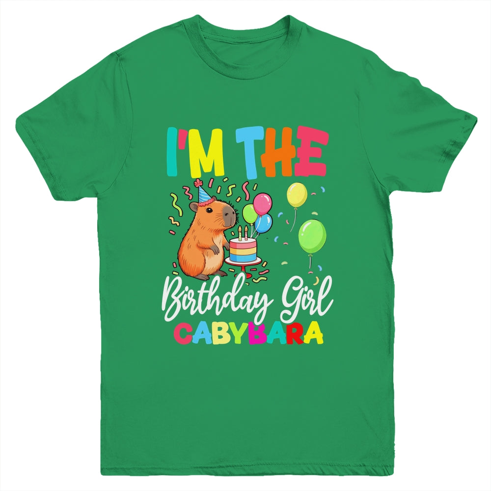 I'm The Birthday Girl Capybara Girl Bday Party Family Youth Shirt | teecentury