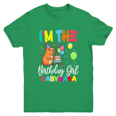 I'm The Birthday Girl Capybara Girl Bday Party Family Youth Shirt | teecentury