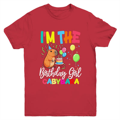 I'm The Birthday Girl Capybara Girl Bday Party Family Youth Shirt | teecentury